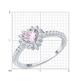 Кольцо SOKOLOV - Серебро 925, Фианит (арт. 94014487-91)