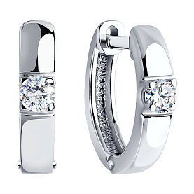 Серьги SOKOLOV - Серебро 925, Фианит (арт. 94025269)