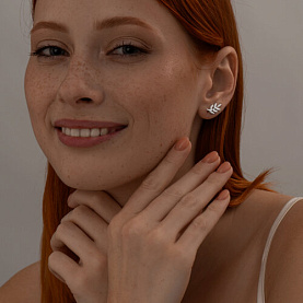 Серьги SOKOLOV - Серебро 925, Фианит (арт. 94025806)