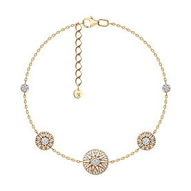 Браслет SOKOLOV - Серебро 925, Фианит (арт. 93050209)