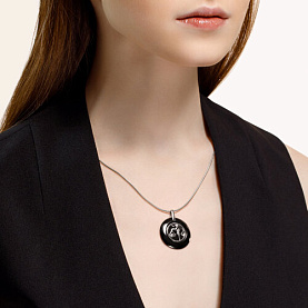 Подвеска Diamant - Серебро 925, Керамика, Фианит (арт. 94-130-01256-1)