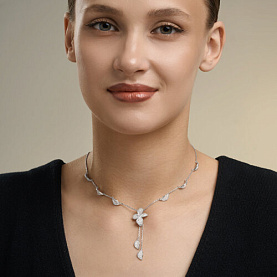 Колье SOKOLOV - Серебро 925, Фианит (арт. 94071367)