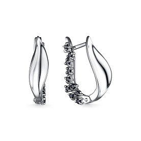 Серьги Дар - Серебро 925, Сапфир (арт. С-3945рс1108)