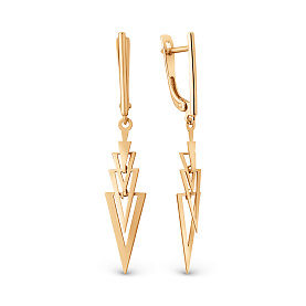 Серьги ЮФ Династия - Золото 585 (арт. 502182-1000)