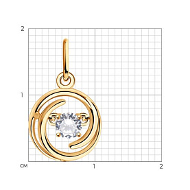 Подвеска SOKOLOV - Серебро 925, Фианит (арт. 93030381)