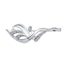 Брошь SOKOLOV - Серебро 925, Фианит (арт. 94040060)