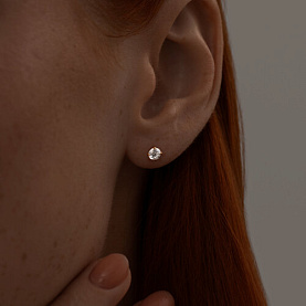 Серьги SOKOLOV - Серебро 925, Фианит (арт. 93021160)