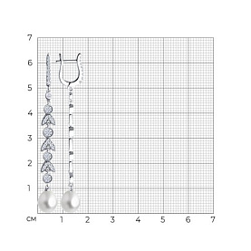 Серьги SOKOLOV - Серебро 925, Жемчуг культивированный, Фианит (арт. 92023012)