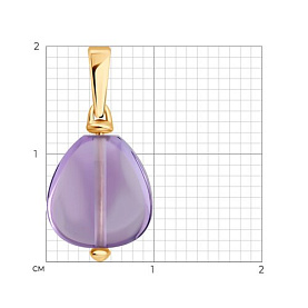 Подвеска SOKOLOV - Золото 585, Аметист (арт. 733022)