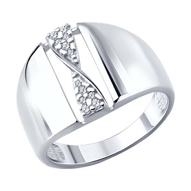 Кольцо SOKOLOV - Серебро 925, Фианит (арт. 94014837)
