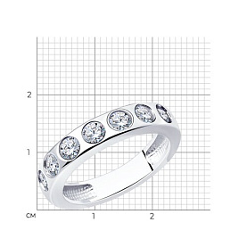 Кольцо Diamant - Серебро 925, Фианит (арт. 94-110-01581-1)