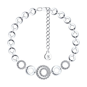 Браслет SOKOLOV - Серебро 925, Фианит (арт. 94050209)