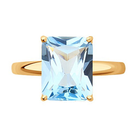 Кольцо SOKOLOV - Золото 585, Топаз (арт. 716472)