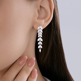 Серьги Diamant - Серебро 925, Фианит (арт. 94-121-02172-5)