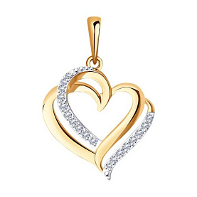 Подвеска SOKOLOV - Золото 375, Фианит (арт. 31-130-02545-1)