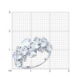 Кольцо SOKOLOV - Серебро 925, Фианит (арт. 94014406)