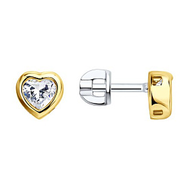 Серьги Diamant - Серебро 925, Фианит (арт. 94-122-02442-3)