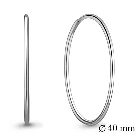 Серьги Аквамарин - Серебро 925 (арт. 36048.5)