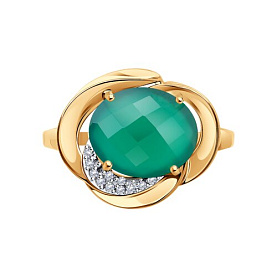 Кольцо SOKOLOV - Серебро 925, Агат (арт. 92014563)