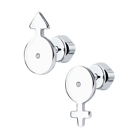 Серьги SOKOLOV - Серебро 925, Фианит (арт. 94024425)