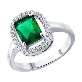 Кольцо SOKOLOV - Серебро 925, Фианит (арт. 94014491-91)