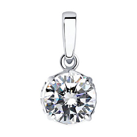 Подвеска SOKOLOV - Серебро 925, Фианит (арт. 94032202)