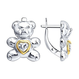 Серьги Diamant - Серебро 925, Фианит (арт. 94-120-02442-3)