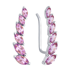 Серьги SOKOLOV - Серебро 925, Аметист (арт. 92021350)