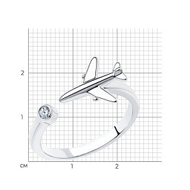 Кольцо SOKOLOV - Серебро 925, Фианит (арт. 94013221)