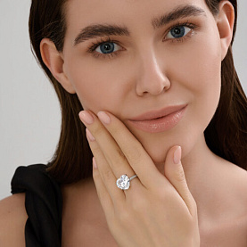 Кольцо SOKOLOV - Серебро 925, Фианит (арт. 94014425)