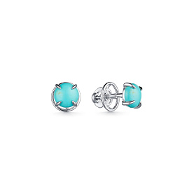 Серьги Дар - Серебро 925, Бирюза (арт. С-3896рк438)