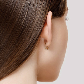 Серьги SOKOLOV - Золото 585, Фианит (арт. 028359)