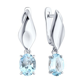 Серьги SOKOLOV - Серебро 925, Топаз (арт. 92025351)