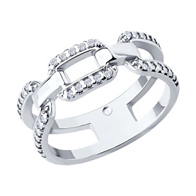 Кольцо SOKOLOV - Серебро 925, Фианит (арт. 94014286)