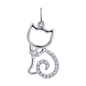 Подвеска Diamant - Серебро 925, Фианит (арт. 94-130-00771-1)