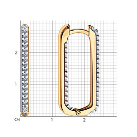 Серьги SOKOLOV - Серебро 925, Фианит (арт. 93022483)