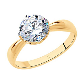 Кольцо SOKOLOV - Серебро 925, Фианит (арт. 93011077)