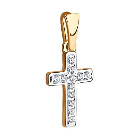 Подвеска SOKOLOV - Золото 375, Фианит (арт. 034851-4)