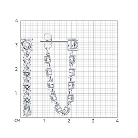 Серьги SOKOLOV - Серебро 925, Фианит (арт. 94027665-91)