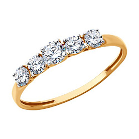 Кольцо Diamant - Золото 585, Фианит (арт. 51-110-02274-1)