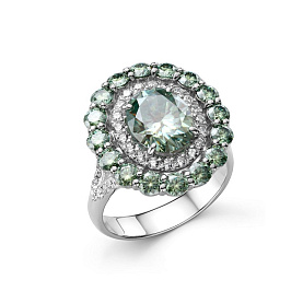 Кольцо Дар - Серебро 925, Синтетический муассанит (арт. К-5300рс16139128)