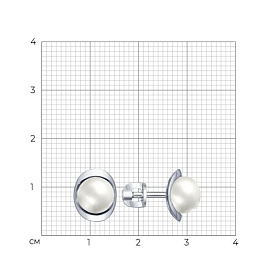Серьги SOKOLOV - Серебро 925, Жемчуг культивированный (арт. 94022583)