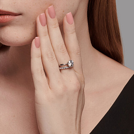 Кольцо SOKOLOV - Серебро 925, Фианит (арт. 89010138)