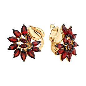 Серьги SOKOLOV - Серебро 925, Гранат (арт. 92023199)