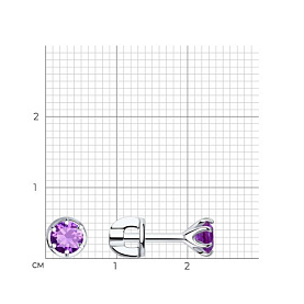 Серьги SOKOLOV - Серебро 925, Фианит (арт. 94023121)
