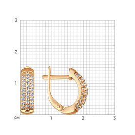 Серьги SOKOLOV - Серебро 925, Фианит (арт. 93020635)