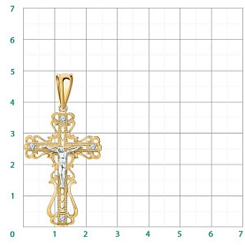 Подвеска Атолл - Золото 585, Фианит (арт. 3142)
