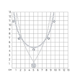 Колье SOKOLOV - Серебро 925, Гематит (арт. 83070074)