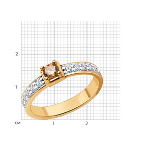 Кольцо Diamant - Серебро 925, Фианит (арт. 93-110-01553-2)