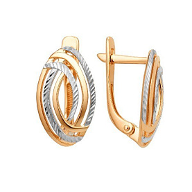 Серьги ЮФ Династия - Золото 375 (арт. 001792-5012)